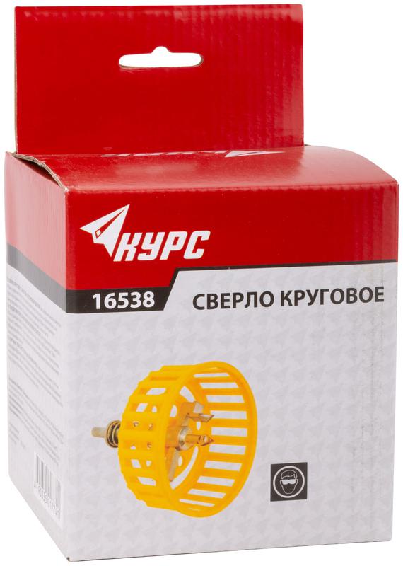 Сверло по кафелю круговое "Балеринка" 20-90мм с защитной решеткой КУРС 16538