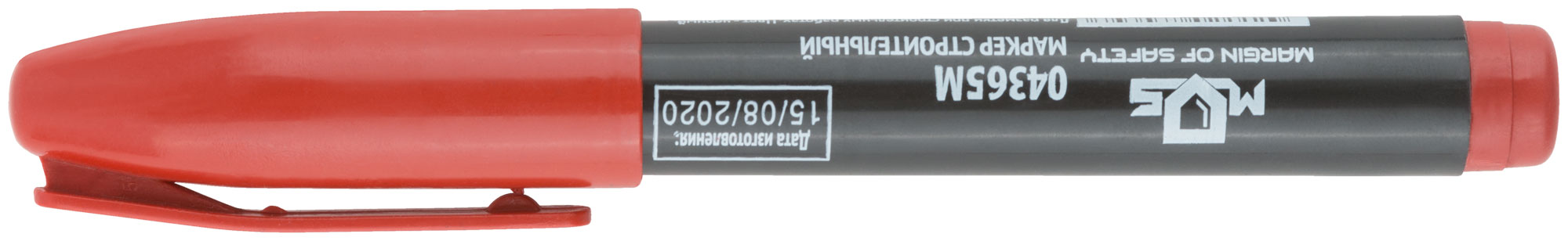 Маркер перманентный строительный, красный