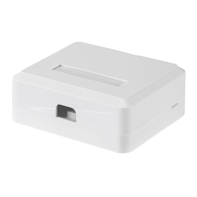 Корпус настенной розетки под 2 модуля Keystone Jack бел. Rexant 03-0251