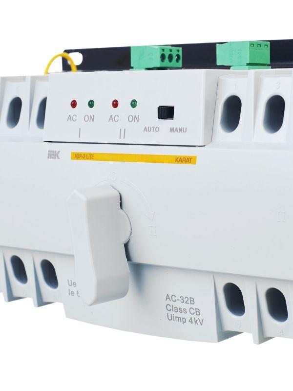 Устройство автоматического ввода резерва АВР 63А KARAT АВР-2 LITE модульное IEK MAT20-063