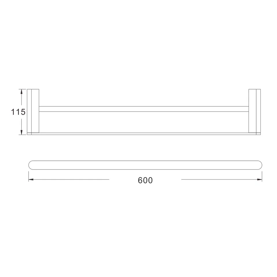 Полотенцедержатель Rose RG1727H, черный