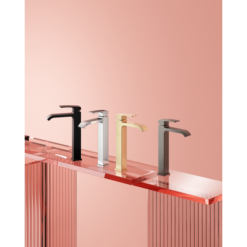 Смеситель для раковины высокий Raglo R02.15.09, графит