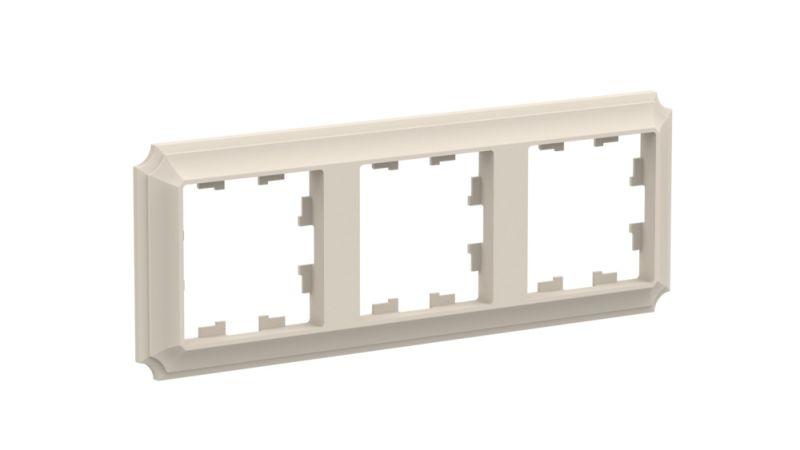 Рамка 3-м AtlasDesign Antique универс. беж. SE ATN100203
