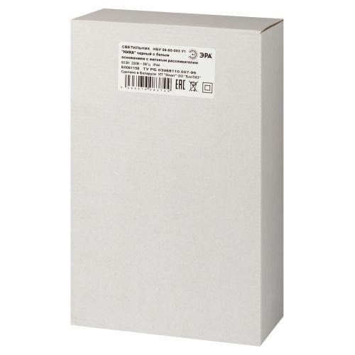 Светильник садово-парковый НБУ 06-60-003 Ника 60Вт черн. бел. основание матов. Эра Б0061158