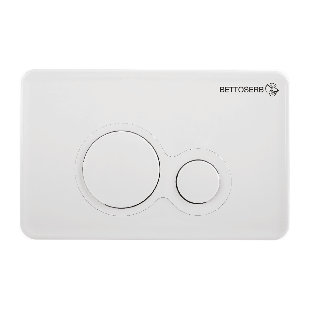 Клавиша смыва BETTOSERB белый глянец TWIN