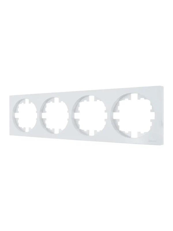 Рамка 4-м OSEN горизонт. квадрат бел. LEZARD 743-0200-149