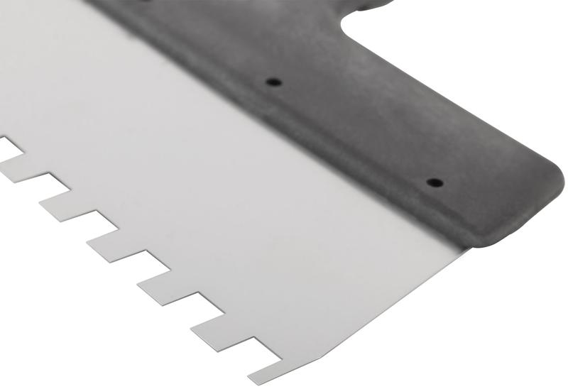 Шпатель фасадный зубчатый 250мм/зуб 8мм нерж. КУРС 06608