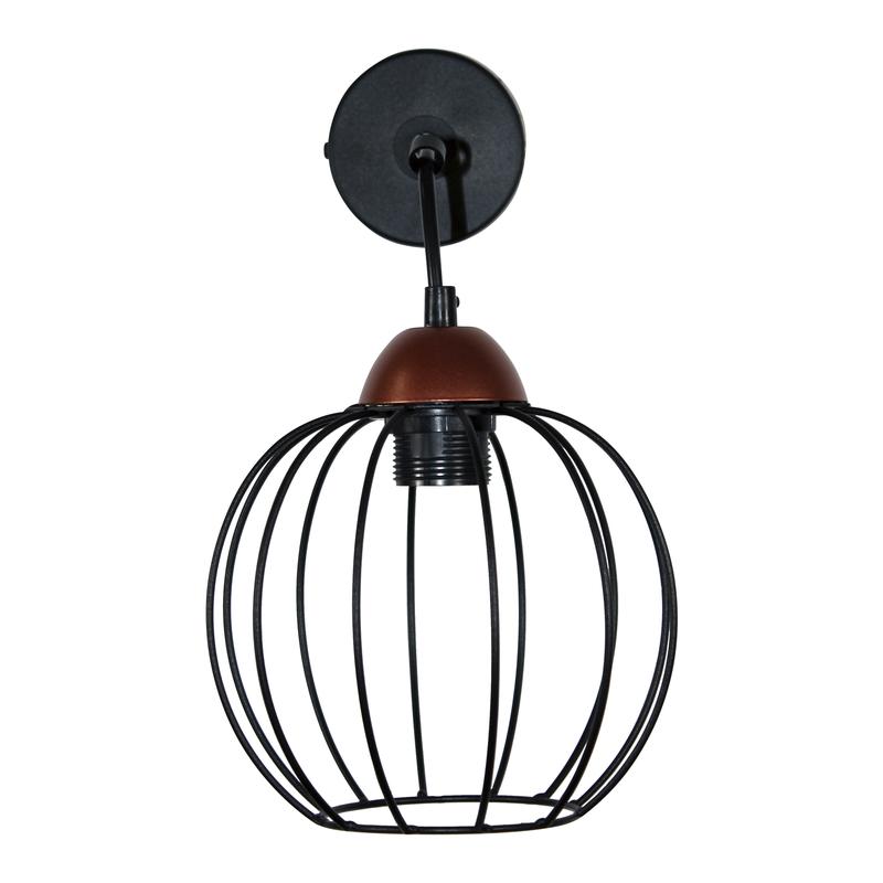 Светильник "Конти" 511 (Плафон Шар) НББ 01-60-165 Е27 (ИМ) настенный медь черн. муар Элетех 1005405032