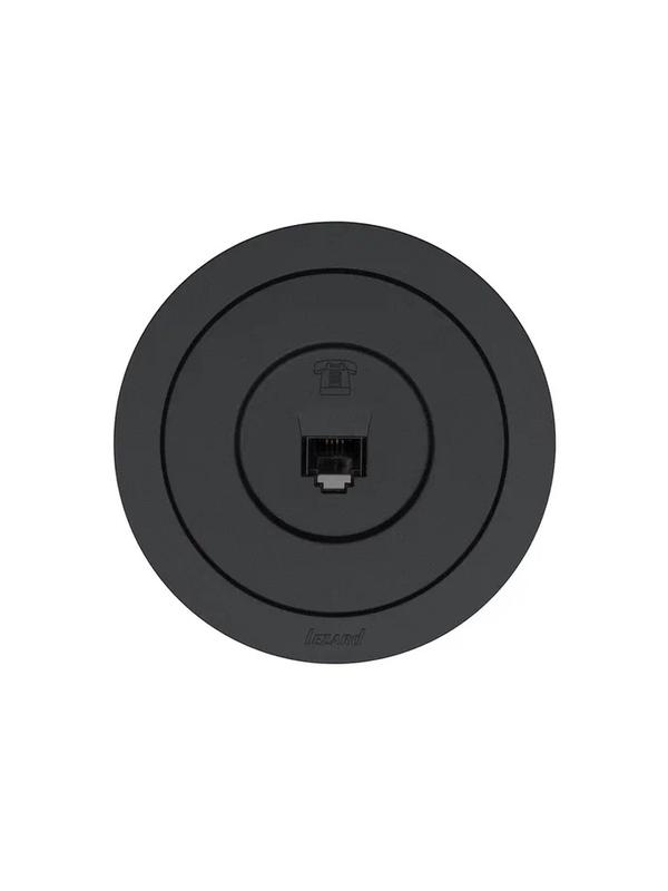 Розетка телефонная СП OSEN RJ11 евро механизм черн. бархат LEZARD 743-4288-137