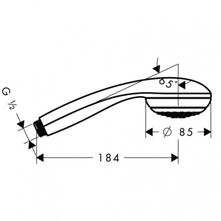 Душевая лейка Hansgrohe Crometta 85 1jet 28585000