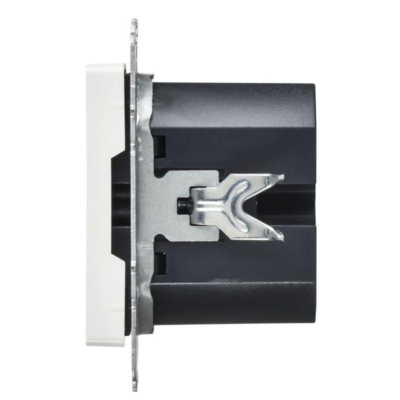 Розетка СП BRITE РЮ11-2-БрАБ USB A+C 45Вт высокоскор. заряд. арктич. бел. IEK BR-U22-045-K91