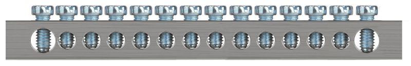 Шина PEN земля-ноль 6х9мм 14/2 никелированная с креплениями по краям NO-224-86 Эра Б0062982