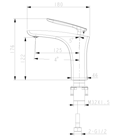 Смеситель для раковины Lemark Bellario (LM6806C)