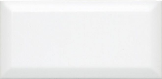 Плитка Бланше белый грань 9,9х20, 19040 N