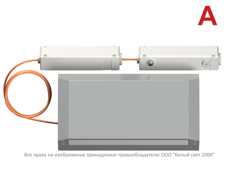 Светильник аварийный BS-CUSTOS-53-L1-INEXI3-AUTOTEST 4000К Gray (-60) Белый свет a32378