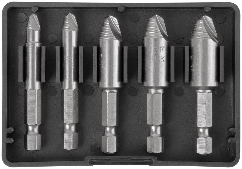 Экстракторы для болтов и шпилек усиленные HSS сталь профи 5шт FIT 36437