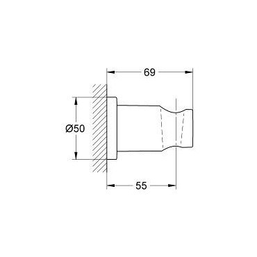 Настенный держатель Grohe Rainshower 27074LS0