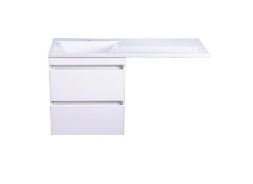 Тумба подвесная "Даллас 120", Люкс белая, PLUS