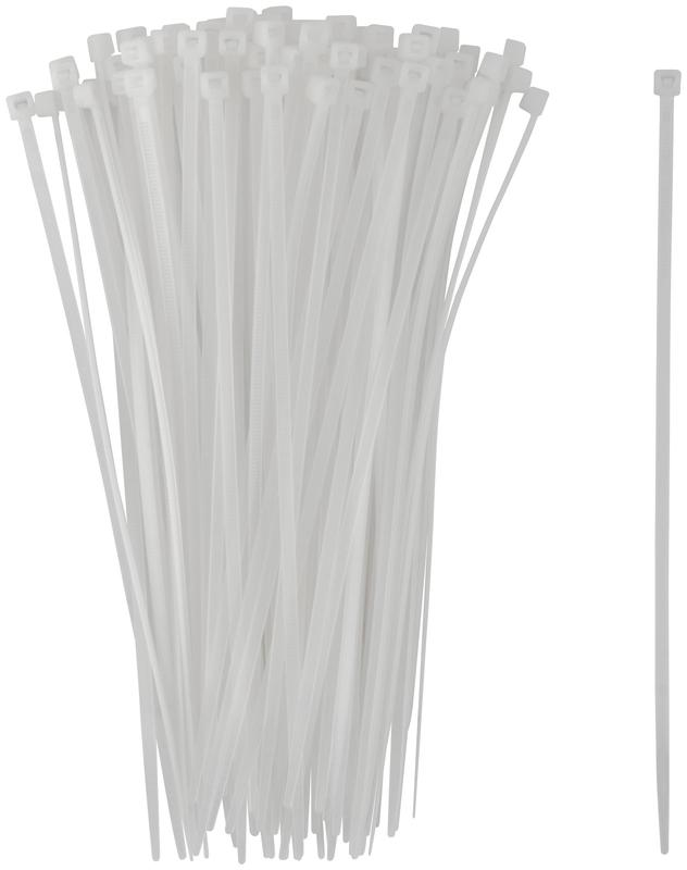 Хомут для проводов 3.6х200мм нейлон. бел. (уп.100шт) FIT 60369