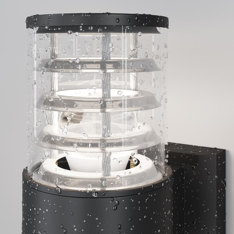 Светильник Bronx 1х60Вт E27 IP54 бра настен. Maytoni O576WL-01B