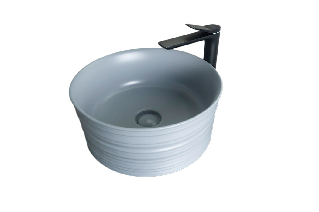 Раковина Gid Gm969 53335 накладная серая матовая 41x41x18