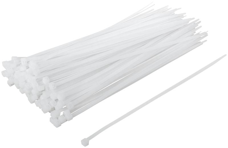 Хомут для проводов 200х3.6мм нейлон. бел. (уп.100шт) FIT 60420