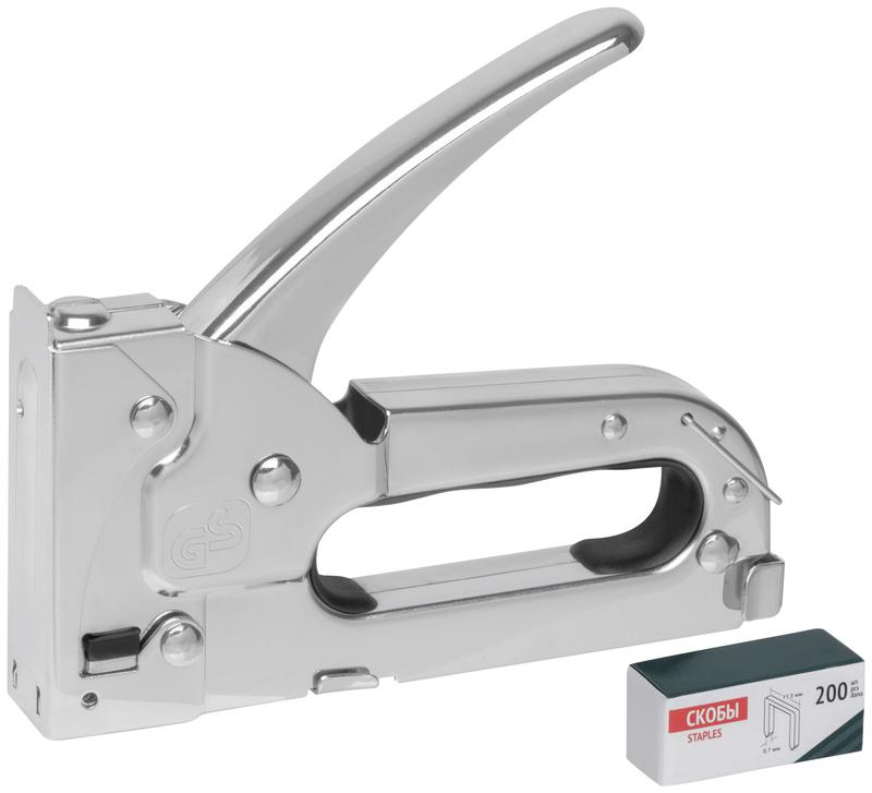 Степлер для узких скоб "тип 53" 4-8мм металлический корпус FIT 32135