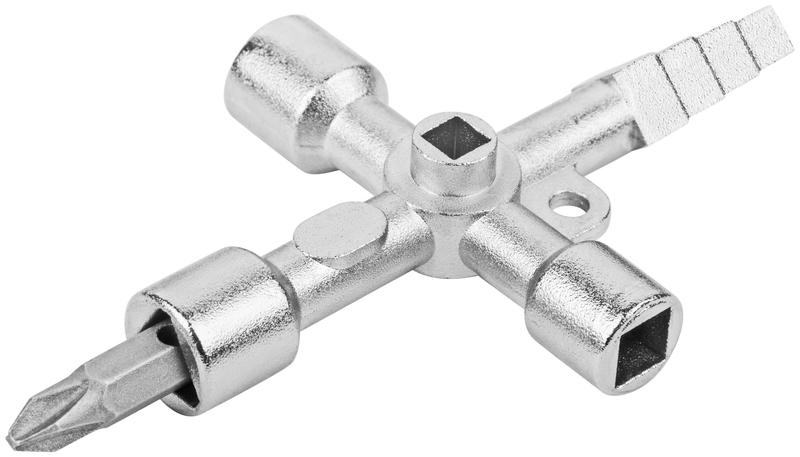 Ключ универсальный для электрошкафов 5в1 двусторон. CrV бита PH2/SL7 FIT 60107