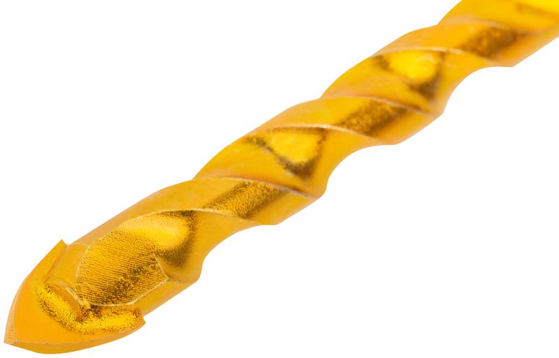 Сверло универсальное по кафелю стеклу керамограниту бетону кирпичу 10х115мм трехгранный хвостовик FIT 35146