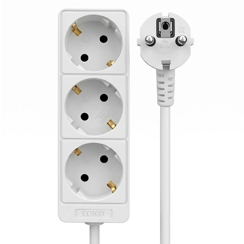 Удлинитель 3х10м с заземл. 10А IP20 2.2кВт ПВС Союз 481S-9310