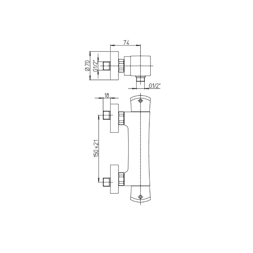 Смеситель Paini Lady 89BY511TH для душа