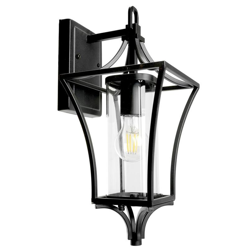 Светильник садово-парковый с клеммой в комплекте 60Вт 230В E27 черн. PL731 FERON 51269