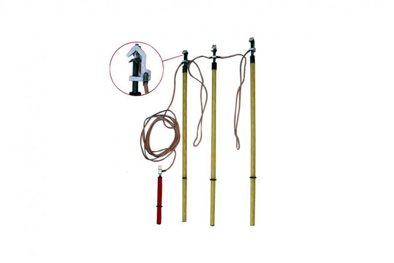 Заземление переносное для воздушных линий ПК-1-10 сечение 25мм с протоколом испытаний ЭЛЕКТРО ТРЕЙД ELP-ZAP220-25-P