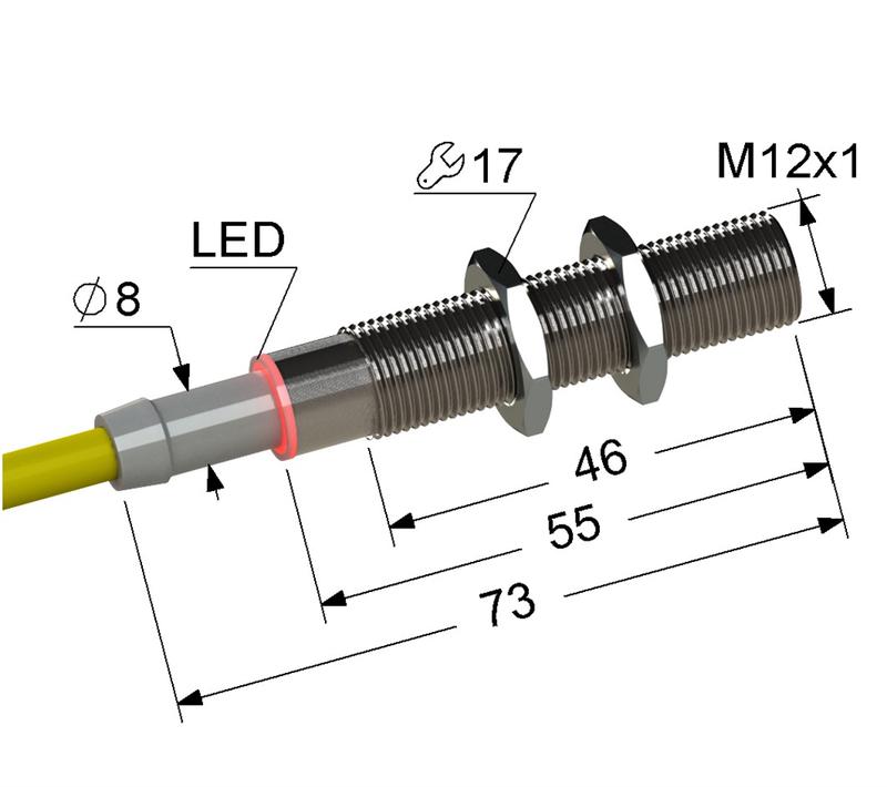 Выключатель бесконтактный PS2-12M73-2B51-Z (ВБ2.12М.73.2.5.1.Z) МЕГА-К A8010-79681722