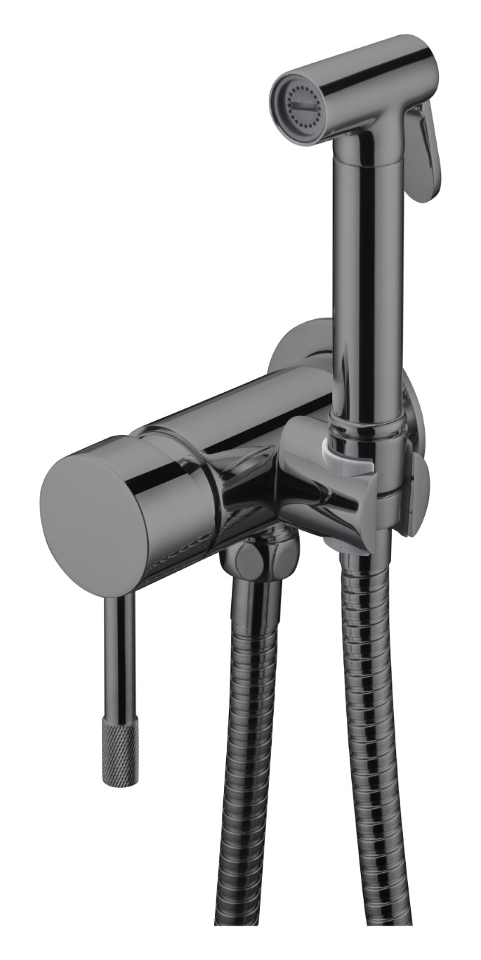 Смеситель гигиенический, Uno. Shine Gun Metall