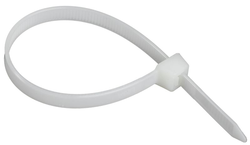 Хомут 7.6х200мм P6.6 стандартный бел. (уп.100шт) IEK UHH30-D076-200-100-K01