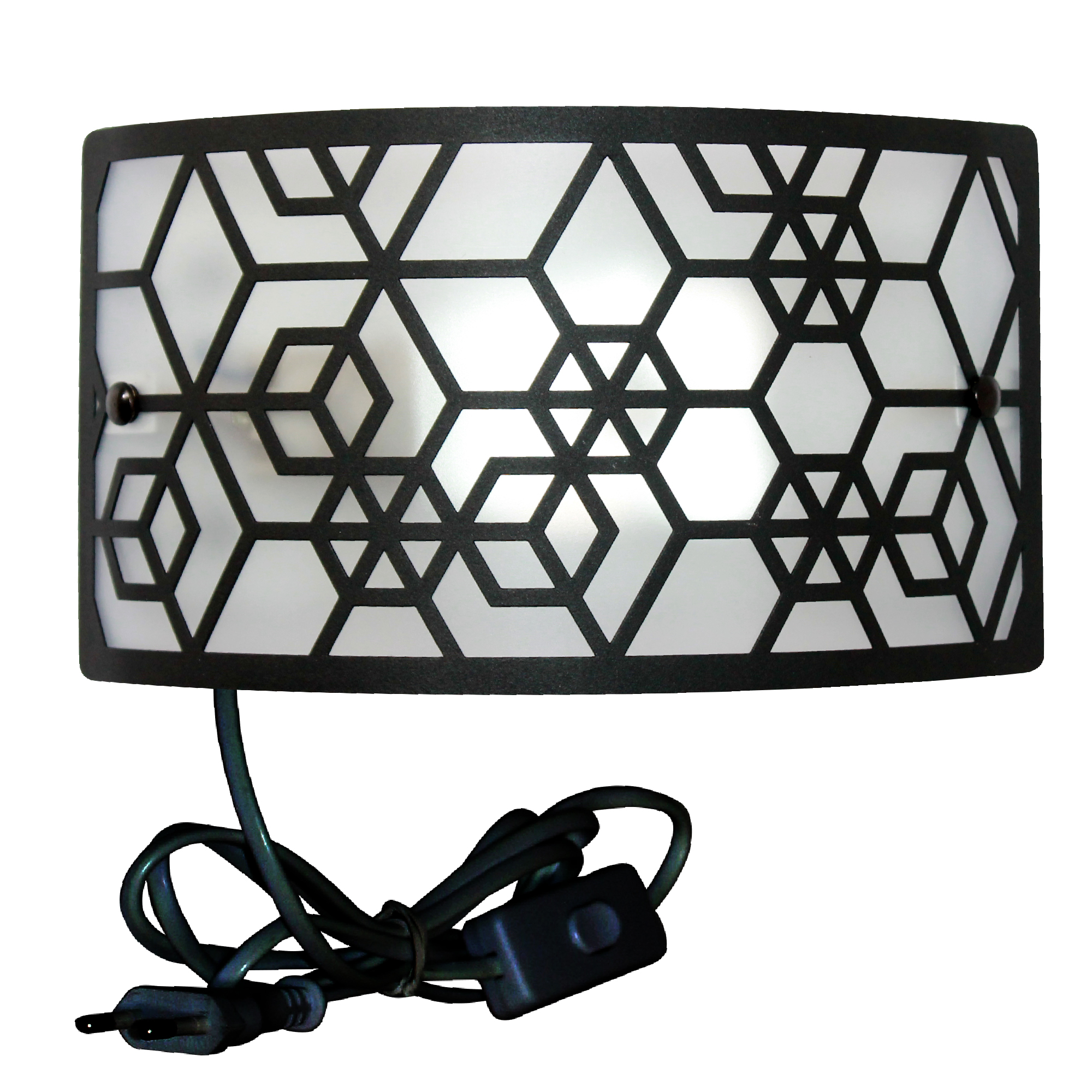 Светильник Нордика 250х140 НББ 06-40 М42 черн.муар /держ.винт /шнур черн.  настенный