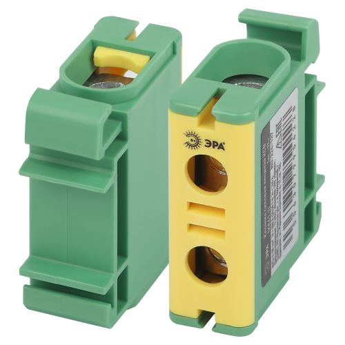 Клемма силовая вводная КСВ NO-224-127 (KE61.3) 6-50кв.мм PE желт./зел. Эра Б0065565