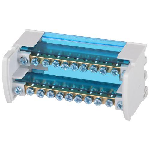 Шина на DIN-рейку в корпусе кросс-модуль ШНК 2х11 L+PEN Эра Б0062830