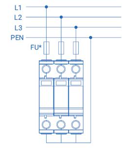 Устройство защиты от импульсных перенапряжений РИФ-Э-I+II+III 275/12.5 с (3+0) Стример 113107