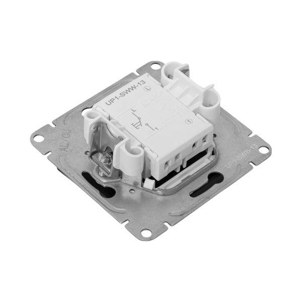 Выключатель кнопочный 1-кл. СП Эпика механизм черн. EKF UP1-SWB-13