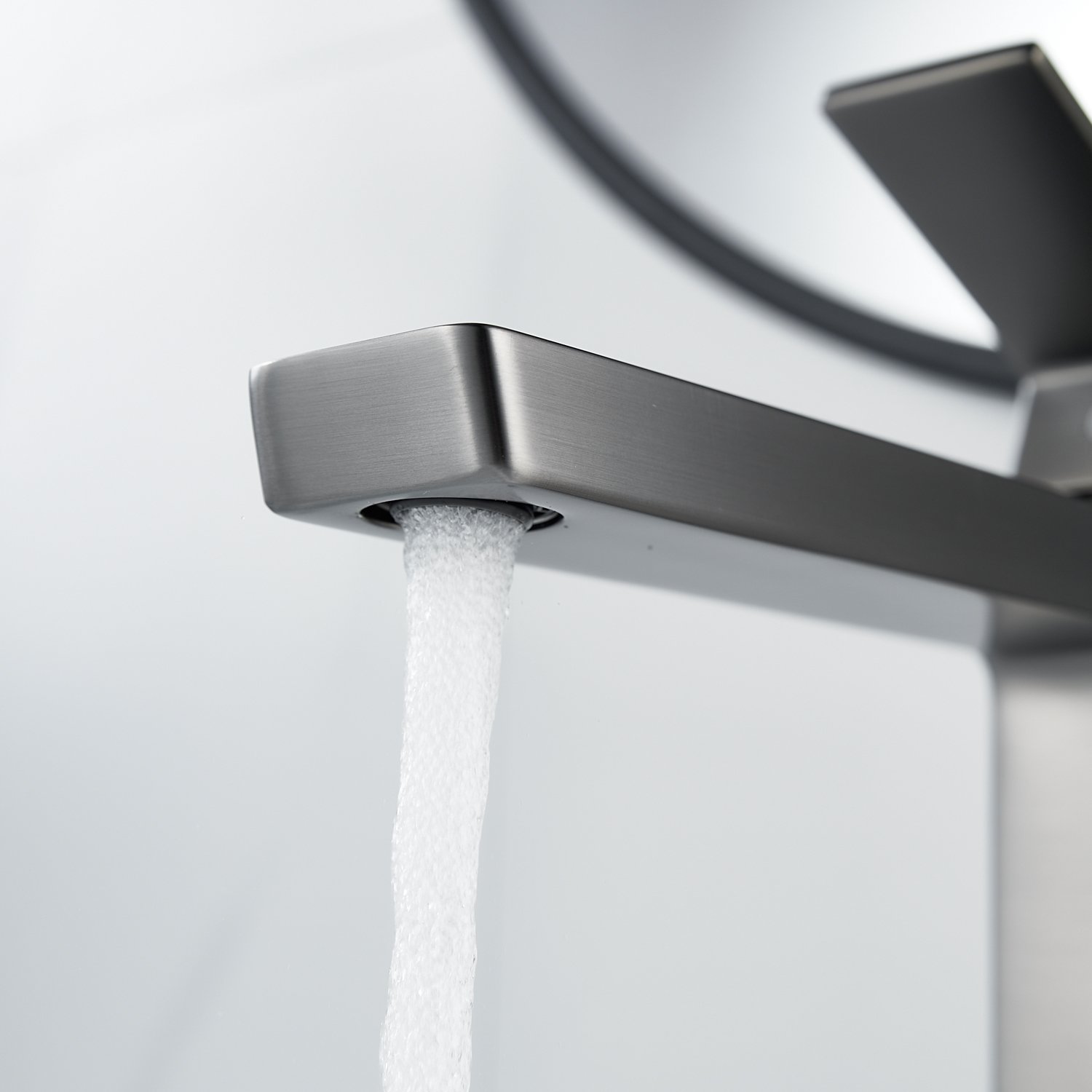 Смеситель для раковины высокий Rose R18T R1811T-1, оружейная сталь