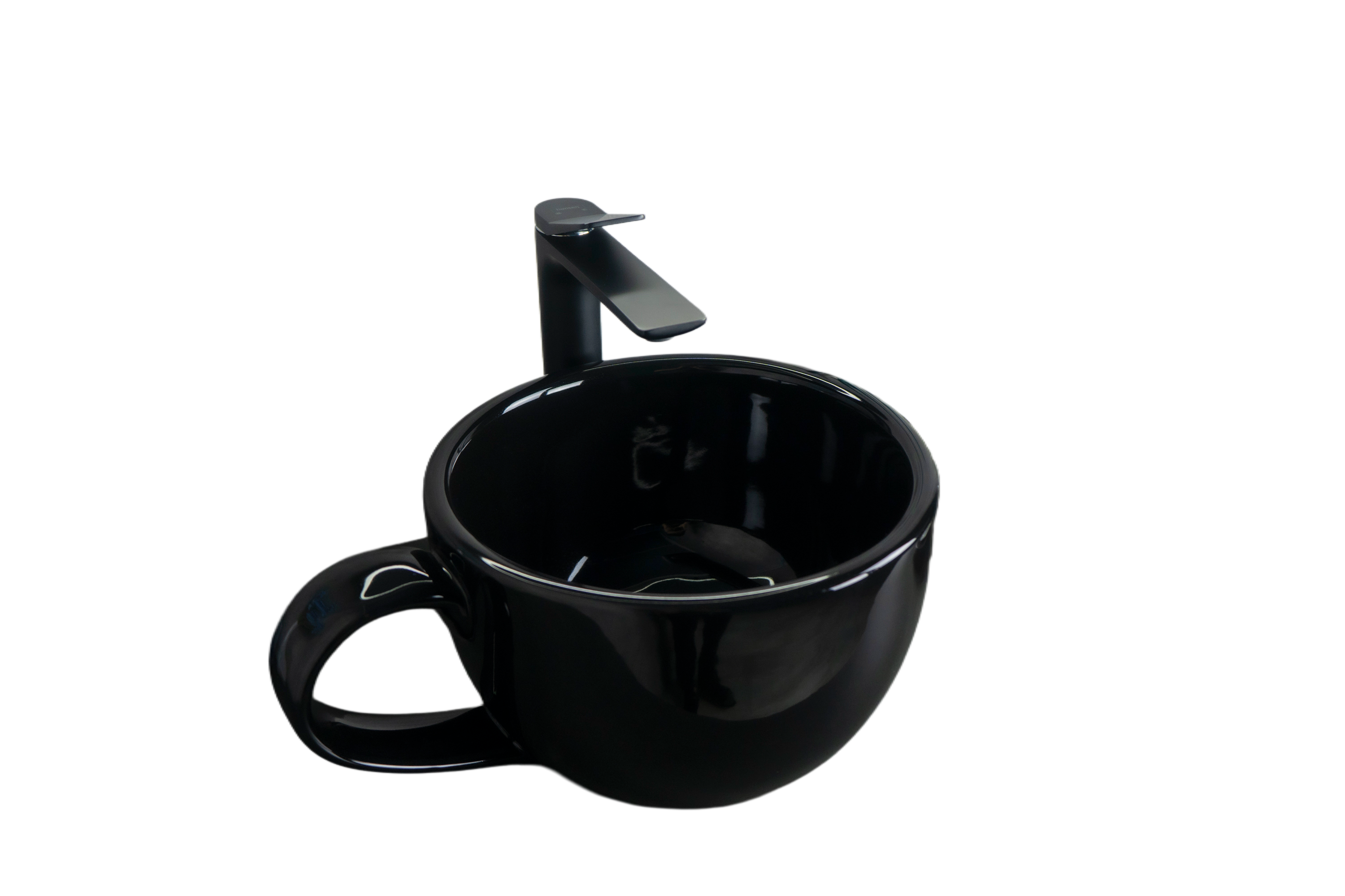 Раковина Gid Nc9077 52230 накладная черная глянцевая 40x30x18