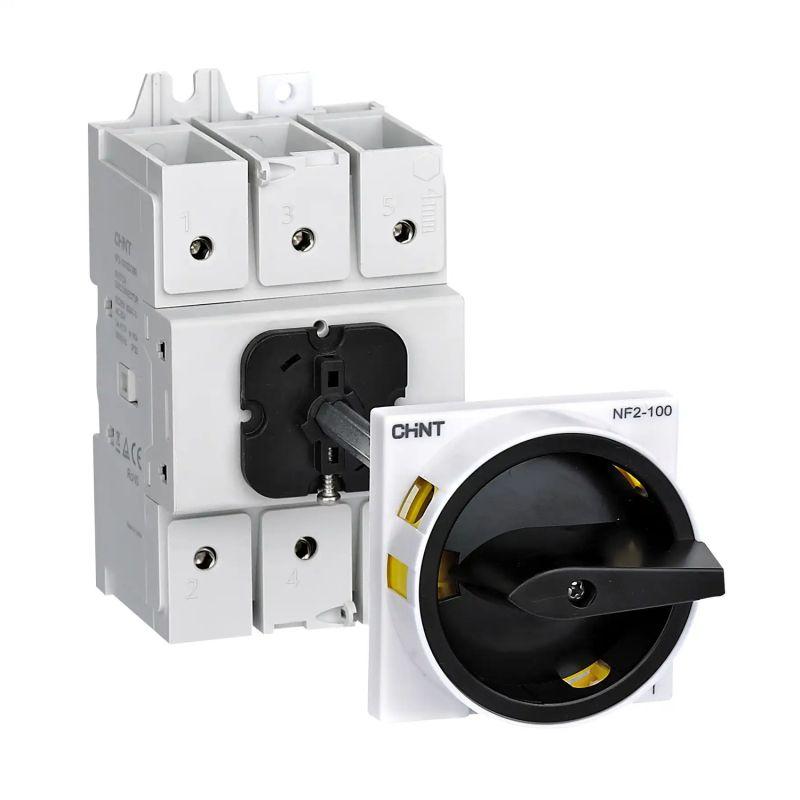 Выключатель-разъединитель NF2-40/3DOBR выносная черн. рукоятка с замком упр. для установ. на дверь (R) CHINT 324127