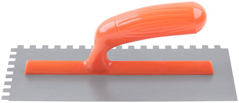 Гладилка зубчатая 280х130мм зуб 8х8мм пластик. ручка стальная КУРС 05138