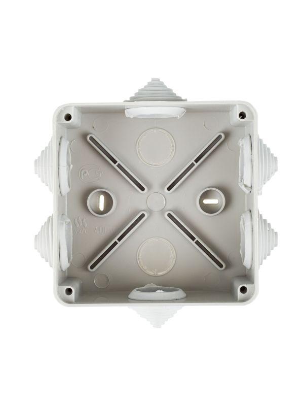 Коробка распаячная ОП 100х100х50 IP44 KM41233 (6 каб. ввод.) IEK UKO11-100-100-050-K41-44