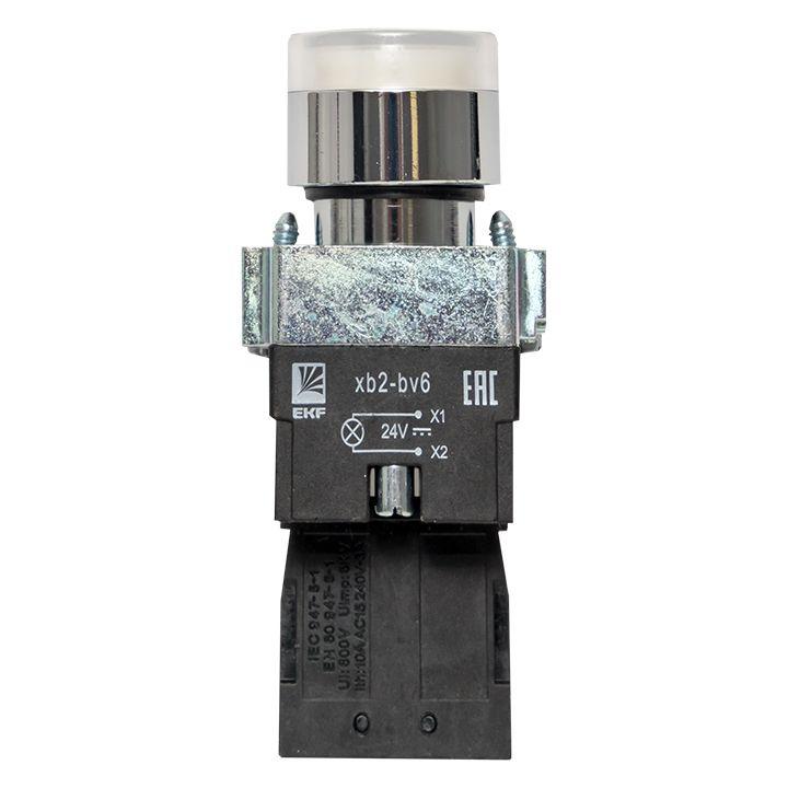 Кнопка BA21 с подсветкой 24В бел. NO PROxima EKF xb2-bw21-24