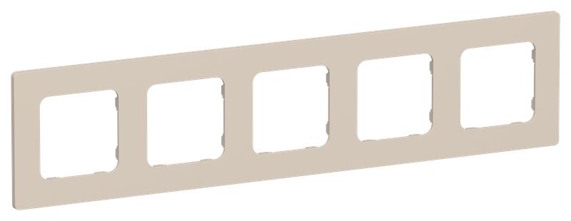Рамка 5-м СП FLITE РУ-5-К-ФлЛ льняной IEK FI-M52-32-20-K88