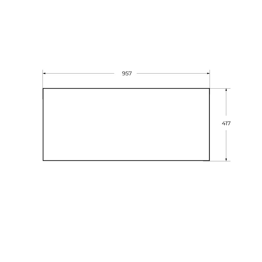Вставка в дно металлического каркаса под раковину CEZARES CADRO-100-MENS-NERO