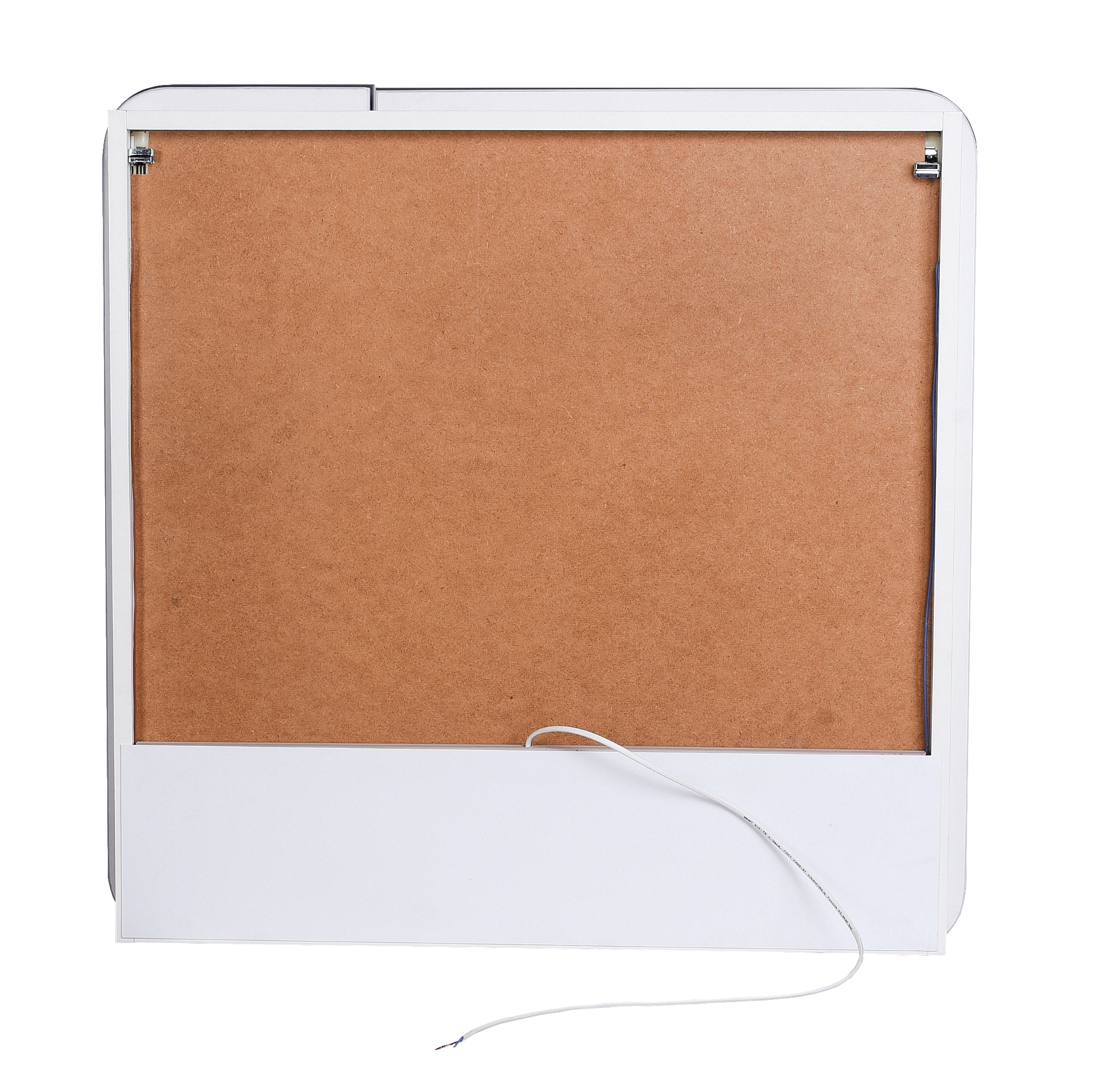 Зеркало-шкаф "Каре 80*80" с подсветкой, сенсор на зеркале